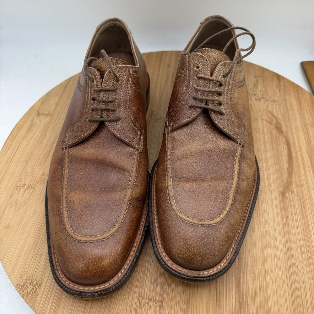 To Boot New York Adam Derrick Men's Size 10‎ Brown Leather Apron Toe Derby Shoes